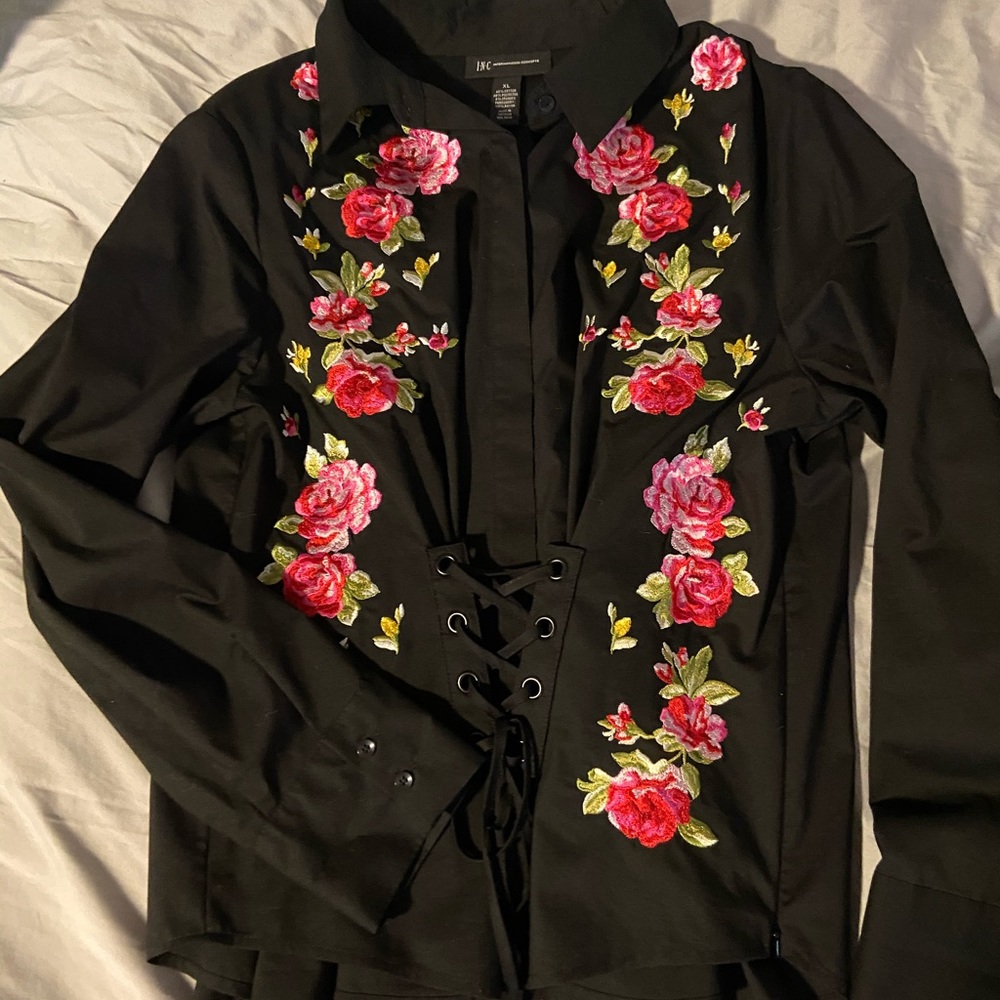 I.N.C. Embroidered Shirt